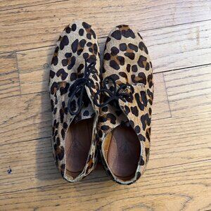John Fluevog Leopard Print Hair Radio's Women's  8